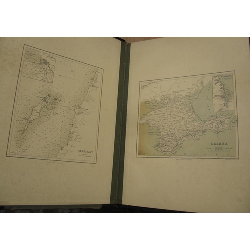 161 - [ATLAS] HUGHES (W.) & HALL (S.) General Atlas of the World, folio, single & double-page maps as call... 