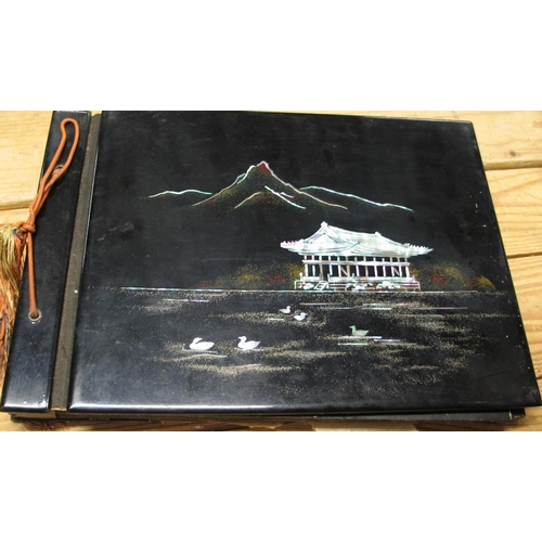 191 - [PHOTOGRAPHS / KOREA] 3 fine, lacquered obl. folio albums with large q. of mounted and captioned b/w... 