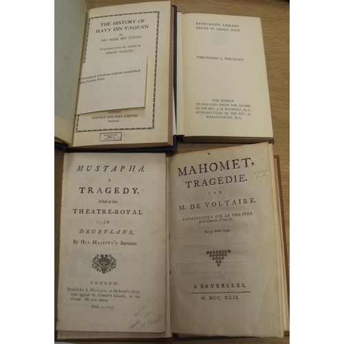 205 - VOLTAIRE, Mahomet, Tragedie..., 8vo, pp. [2], 72, modern calf, Bruxelles [i.e. London], 1742; [MALLE... 