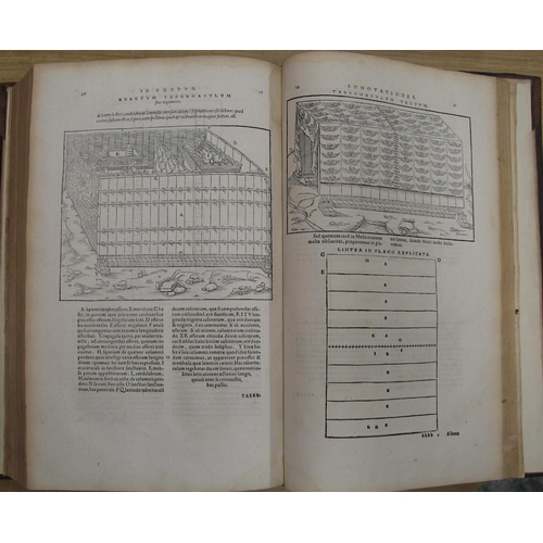 220 - [BIBLE] Biblia interprete Sebastiono Castalione. Una cum eiusdem annotationibus, , folio, 4 parts in... 