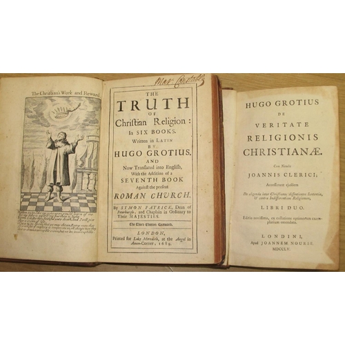 235 - [GROTIUS] PATRICK (Symon) The Truth of the Christian Religion...by Hugo Grotius...now translated...,... 