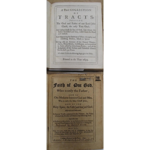 240 - [TRACTS] A Third Collection of Tracts, 4to, panel calf, Jolliffe bookplate, [London], 1695. Wing T90... 