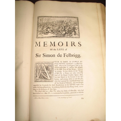 255 - [ORDER of the GARTER] [ANSTIS (J.)] Register of the Most Noble Order of the Garter..., 2 vols., foli... 