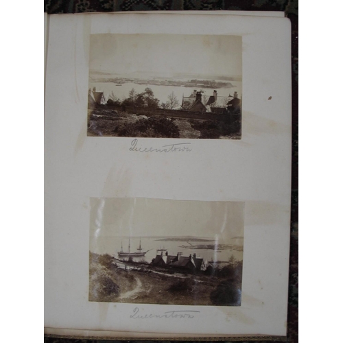 276 - [PHOTOGRAPHY] 3 x photograph albums, mounted photographs 1860's & later & small q. loose, mostly U.K... 