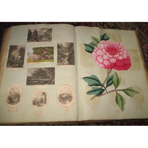 291 - SCRAP ALBUM, 3, 19th c. with diverse contents, prints & artwork (3).