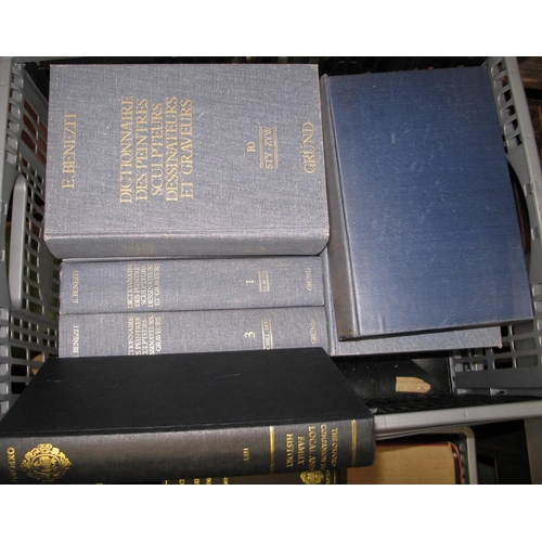 294 - [REFERENCE] misc. vols. of D.N.B., a set of BENEZIT, etc. (2 boxes).