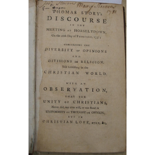 314 - [QUAKERS / STORY (Thomas)] Thomas Story's discourse in the meeting at Horselydown, on the 26th day o... 