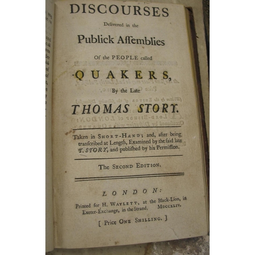 314 - [QUAKERS / STORY (Thomas)] Thomas Story's discourse in the meeting at Horselydown, on the 26th day o... 