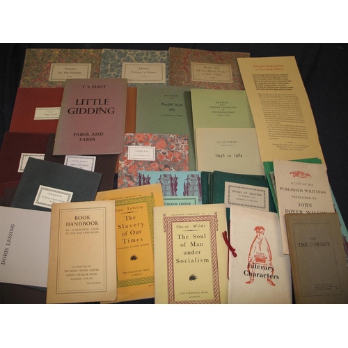 332 - PAMPHLETS, misc. P. P. & other literary productions, by or about various authors, Raymond Lister, Ge... 