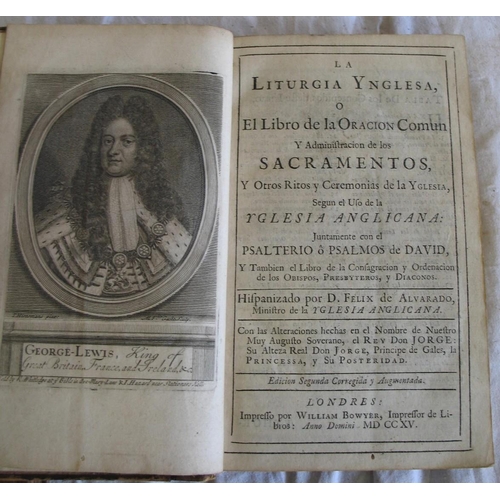 336 - [BOOK of COMMON PRAYER] La Liturgia Ynglesa, o, El Libro de la Oracion Comun, Y Administracion de lo... 