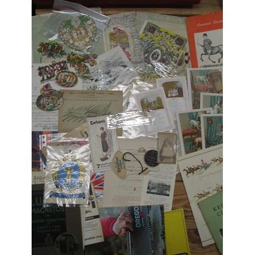 34 - VALENTINES; dated scraps; misc. ephemera (Q).