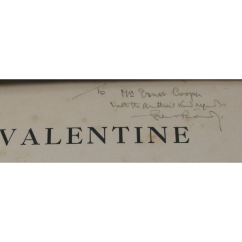 362 - RICHARDS (Grant) Valentine, 8vo, clo., 1st Edn., SIGNED & inscribed by author on title-page, L., 191... 