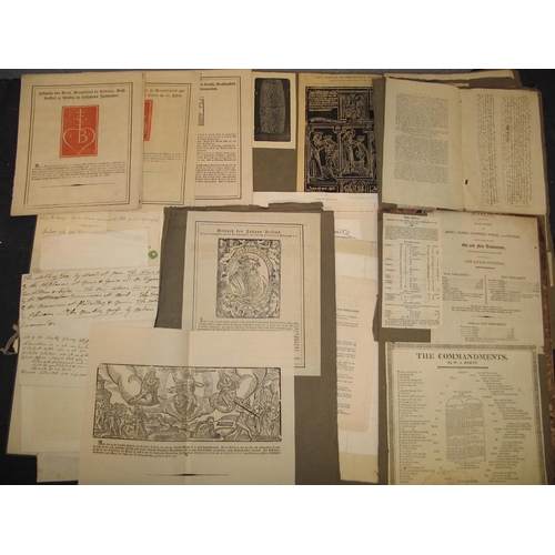 39 - BIBLIOGRAPHICAL INTEREST, misc. printed material, facsimile letters, but with some manuscript, mostl... 