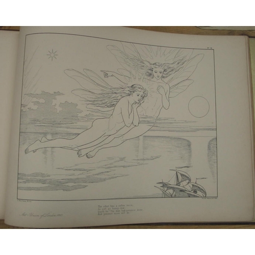 393 - NOEL PATON (J.) illustrator: Coleridge's Rime of the Ancient Mariner, obl. folio, illus., clo., (spi... 