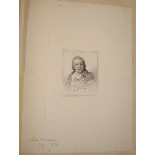 422 - [SCRAPBOOK] a folio album containing engraved ordinary & proof portraits, various artists, 19th c., ... 