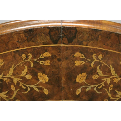 1004 - A GOOD VICTORIAN FIGURED WALNUT AND MARQUETRY CIRCULAR LOO DINING TABLE with quartered marquetry top... 