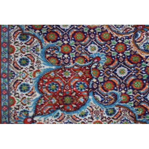 1018 - A GOOD PERSIAN CARPET, cream ground with stylised all over floral decoration.  8' x 6'5