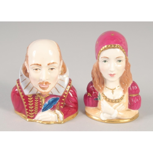 1075 - ROYAL WORCESTER CONNOISSEUR COLLECTION CANDLE SNUFFERS, Romeo and Juliet.