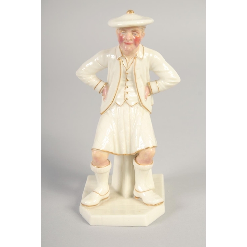 1104 - A ROYAL WORCESTER FIGURE OF THE SCOTSMAN from the Countries of the World Series, date mark 1882.