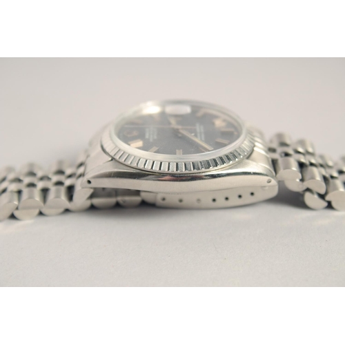 1341 - A ROLEX DATE JUST STAINLESS STEEL WRISTWATCH in original box.