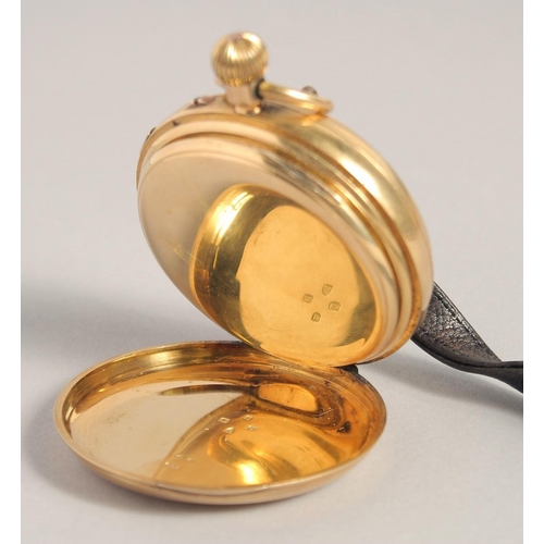 1347 - A GENTLEMAN'S 18CT GOLD POCKET WATCH.