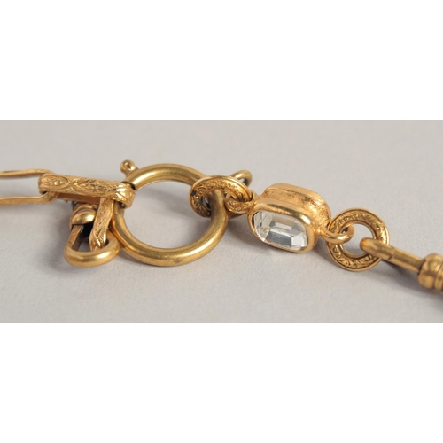 1437 - A PAIR OF GILT METAL CHANEL LORGNETTES.