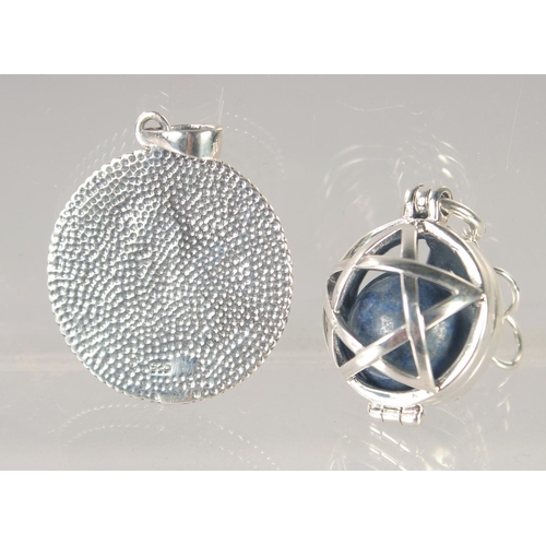 1483 - TWO SILVER MASONIC FOBS