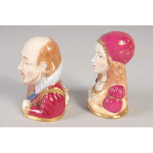 1075 - ROYAL WORCESTER CONNOISSEUR COLLECTION CANDLE SNUFFERS, Romeo and Juliet.