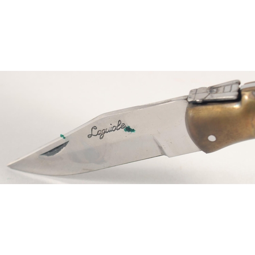 100 - A LAGUIOLE FOLDING PEN KNIFE, 4.5