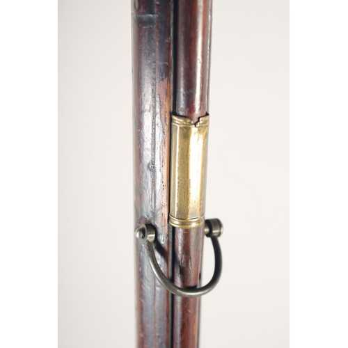 148 - A GERMAN JAEGER RIFLE, circa 1750, octagonal sighted 14 bore 30.5 in barrel, flintlock signed 'Flavs... 