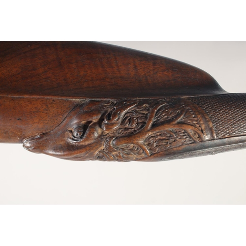 154 - A FINE FRENCH DOUBLE-BARRELLED FLINTLOCK SPORTING GUN, circa 1810, round 22 bore 33.5