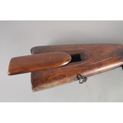 158 - A GERMAN SPORTING RIFLE, circa 1780 converted 1835, .650 octagonal 28.5 in barrel, adjustable fore &... 