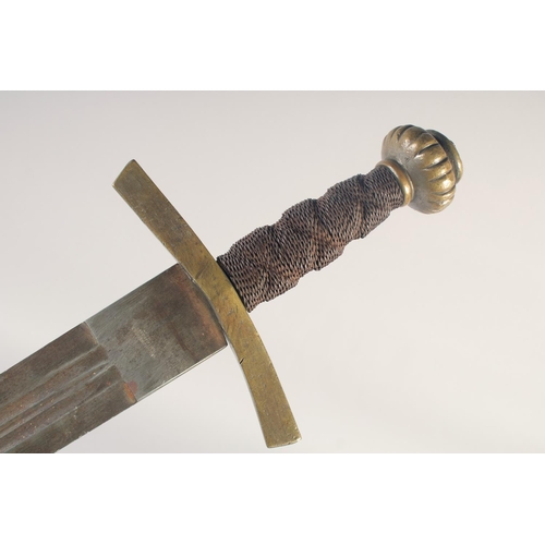 199 - A REPLICA OF A GERMAN EXECUTIONER'S SWORD, early 20th century, wide 31.5