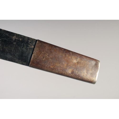 208 - A REPLICA OF A KNIGHTLY SWORD, early 20th century, double edged pointed straight 27in blade, hilt wi... 