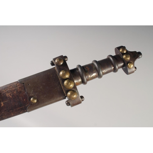 215 - A REPLICA OF A ROMAN SHORT SWORD early 20th century, straight double edged pointed 17in blade with a... 