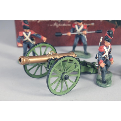 263 - W. BRITAIN, NAPOLEONIC WARS FRENCH IMPERIAL GUARDS, with canon, 00149, boxed.