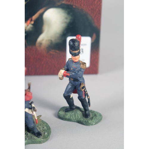 263 - W. BRITAIN, NAPOLEONIC WARS FRENCH IMPERIAL GUARDS, with canon, 00149, boxed.