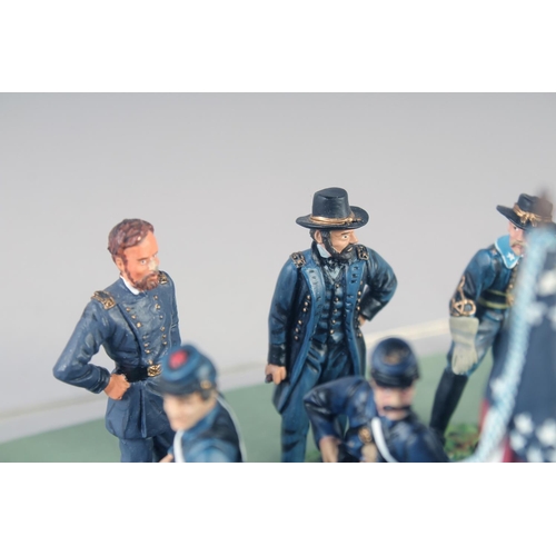 277 - A DIECAST SET, Union Infantry 1865, in a Perspex case.