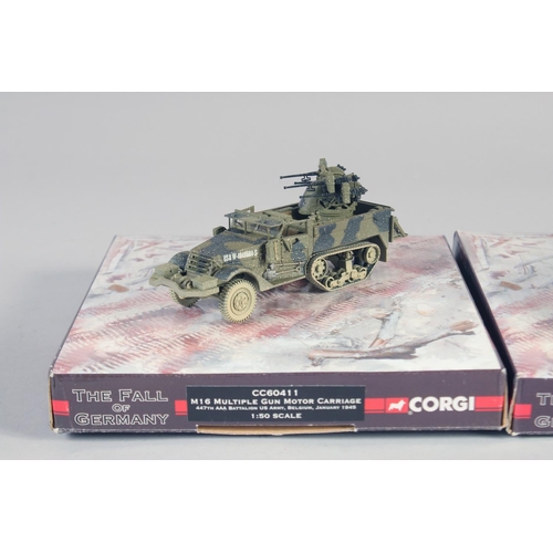 283 - CORGI, VE Day 60th Anniversary, 1945-2005 M16 multiple gun motor carriage and a Krauss Maffei 8 Ton ... 