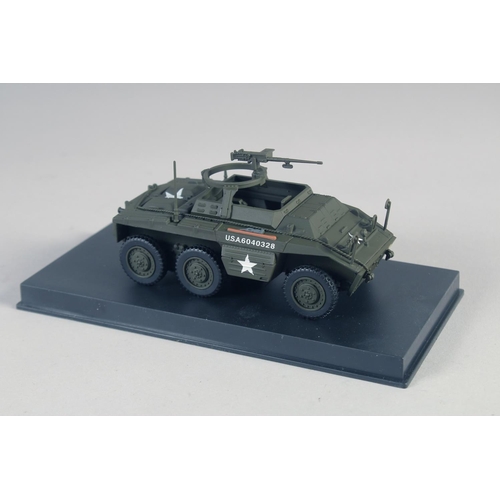 284 - FOUR VARIOUS ARMORED VEHICLES, boxed.