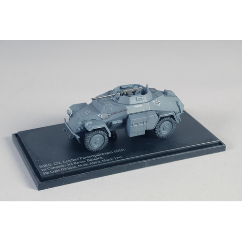 285 - SIX VARIOUS ARMORED VEHICLES, boxed.