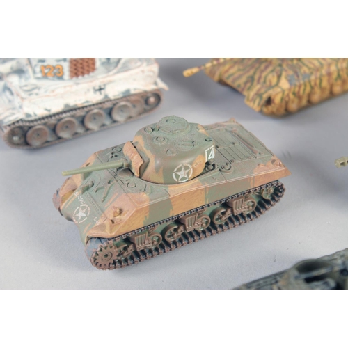 286 - CORGI, TEN VARIOUS SMALL TANKS (10).