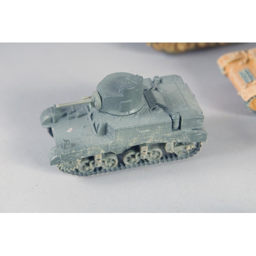 287 - CORGI, TEN VARIOUS SMALL TANKS (10).