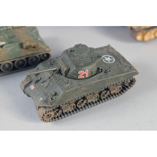 287 - CORGI, TEN VARIOUS SMALL TANKS (10).