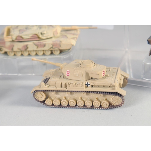 288 - CORGI, TEN VARIOUS SMALL TANKS, (10).