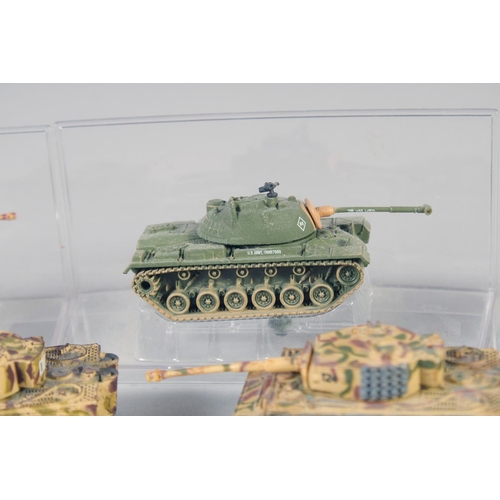 288 - CORGI, TEN VARIOUS SMALL TANKS, (10).