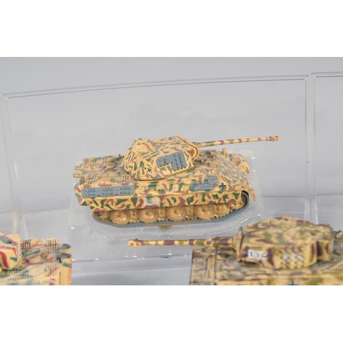 288 - CORGI, TEN VARIOUS SMALL TANKS, (10).