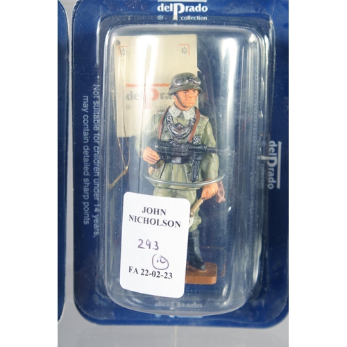 293 - DEL PRADO, TEN SMALL VARIOUS DIECAST SOLDIERS. (10).