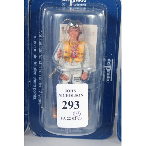 293 - DEL PRADO, TEN SMALL VARIOUS DIECAST SOLDIERS. (10).