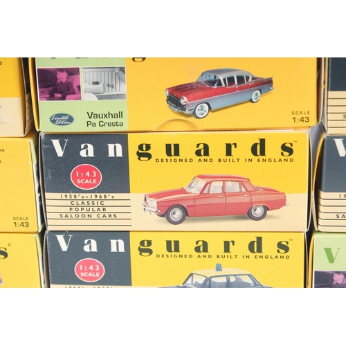 295 - VANGUARDS, 1.43 scale cars, boxed, (9).